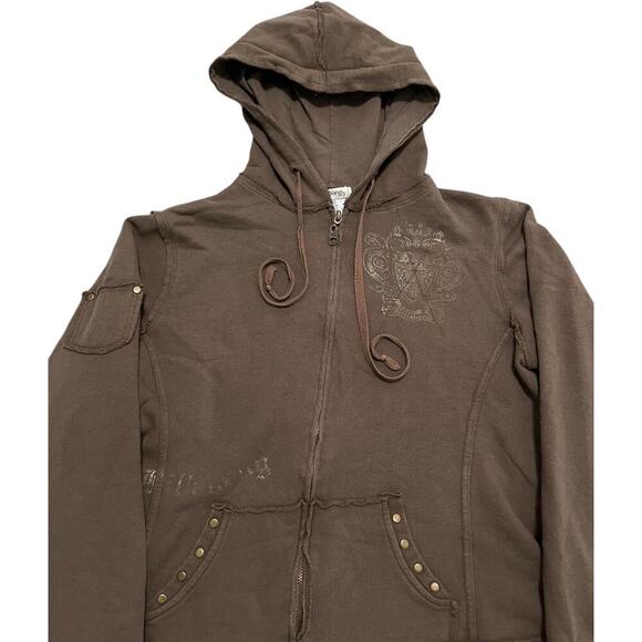 Billabong Y2K Regency Brown Distressed Jacket - Picture 3 of 8